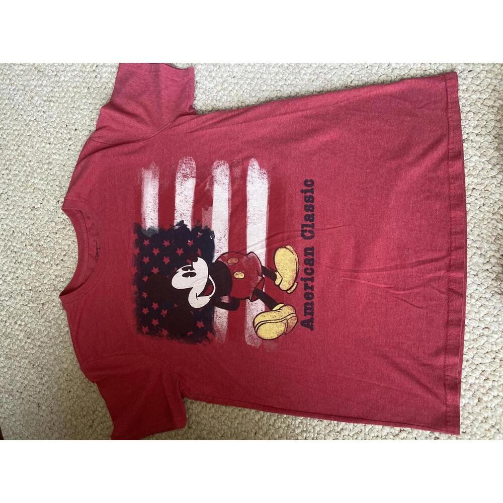 Disney Mickey Mouse American Classic T-Shirt - Red